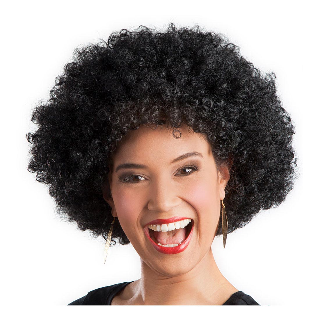 Boland paryk afro sort voksen
