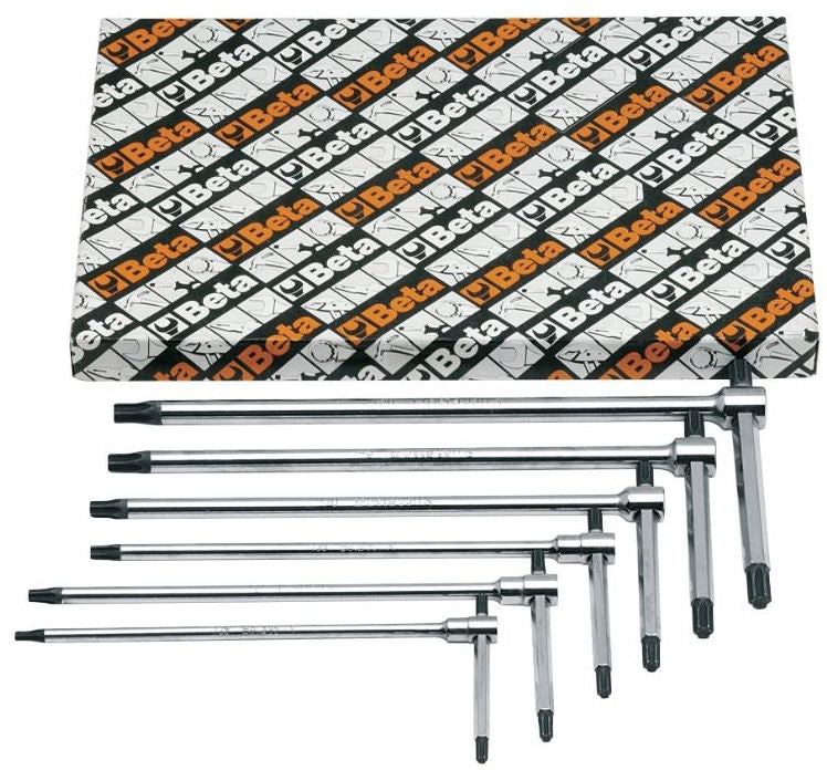 Beta Torx Stift Keys Set Tools 951TX S6 med håndtak (6 -stykke)
