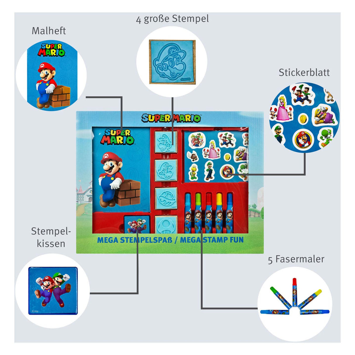 Ensemble de timbres Super Mario Mega