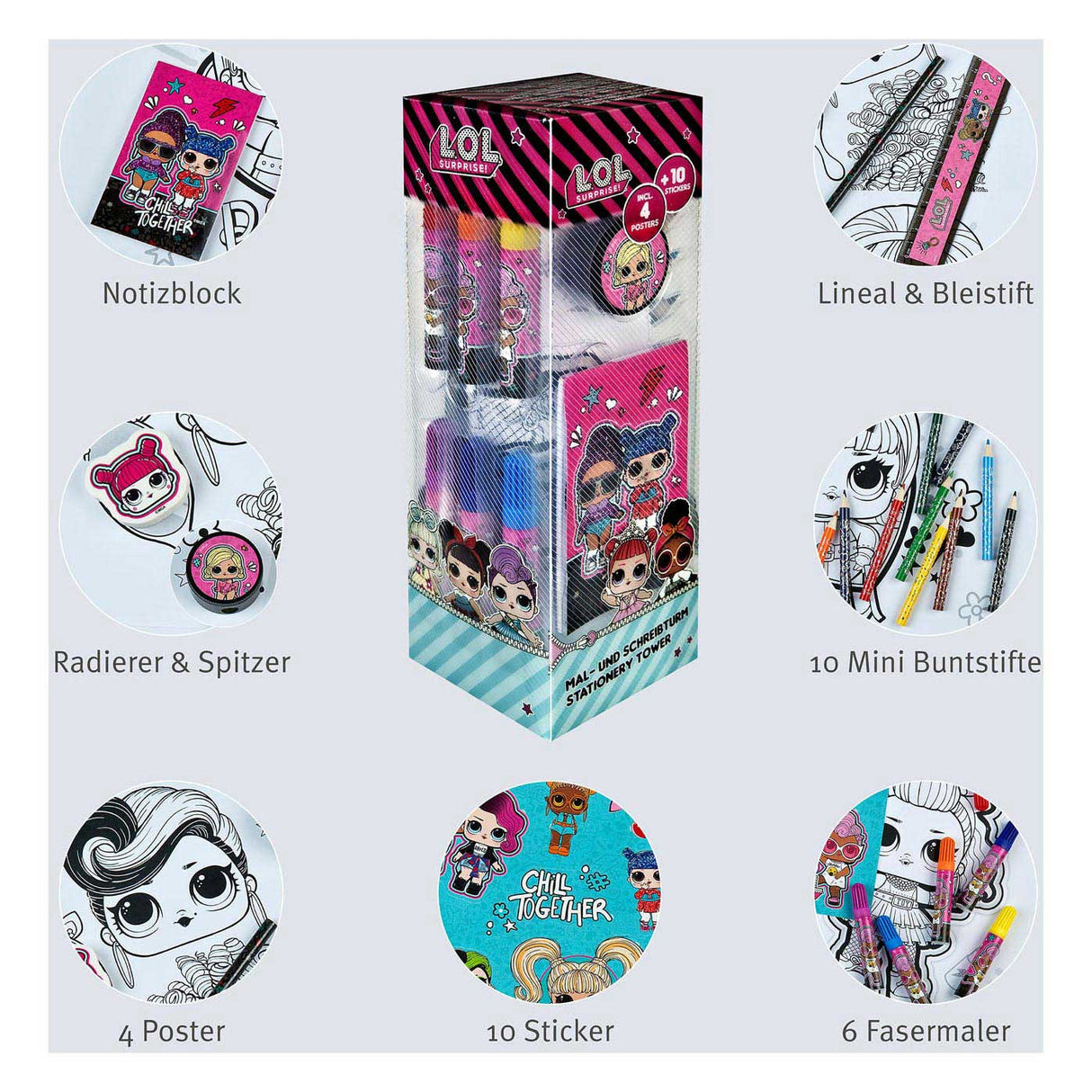 L.O.l Surprise Stationery Toren, 35dlg.