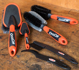 Cyclon brush set for bicycle cleaning in bag