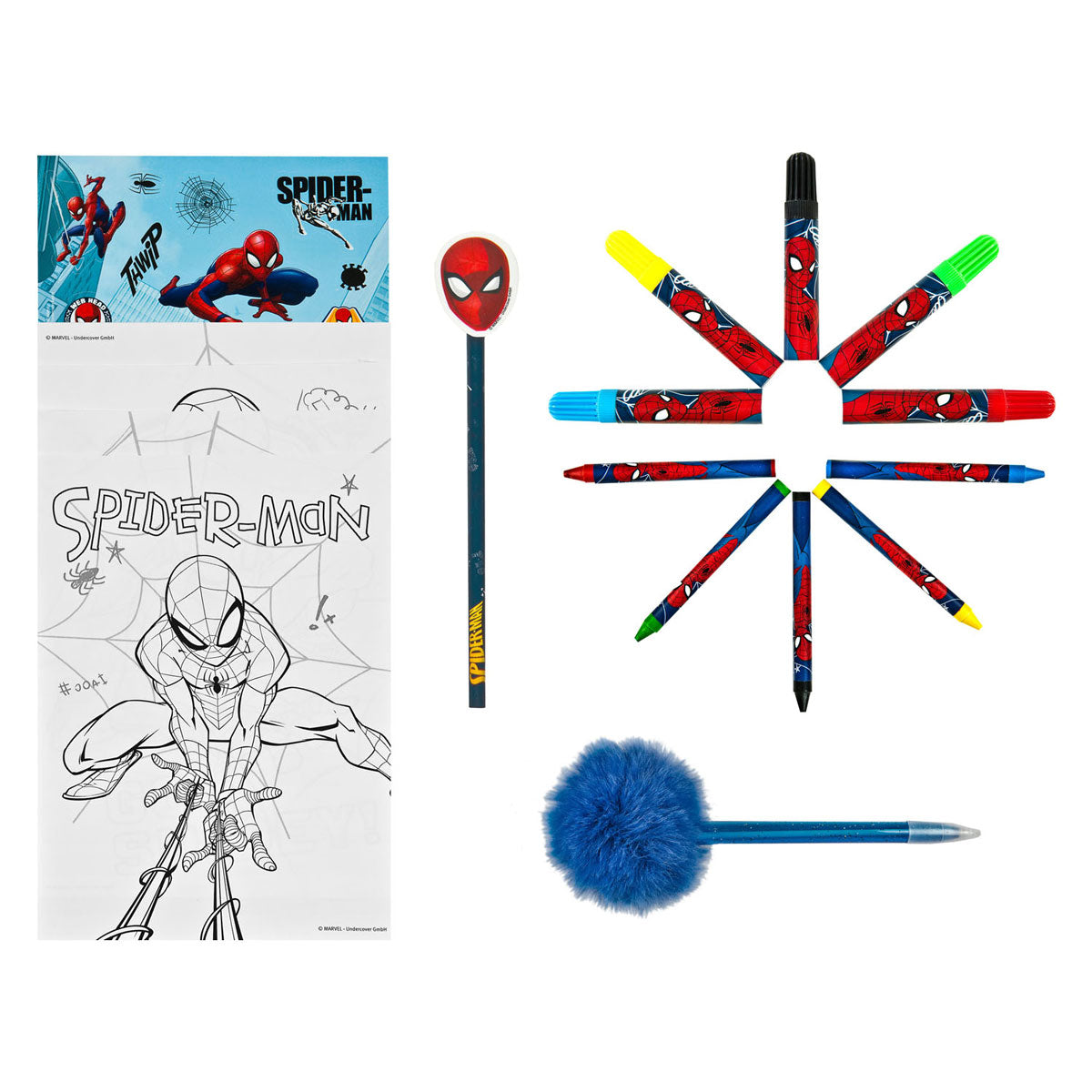 Undercover Color Set Spiderman v batohu