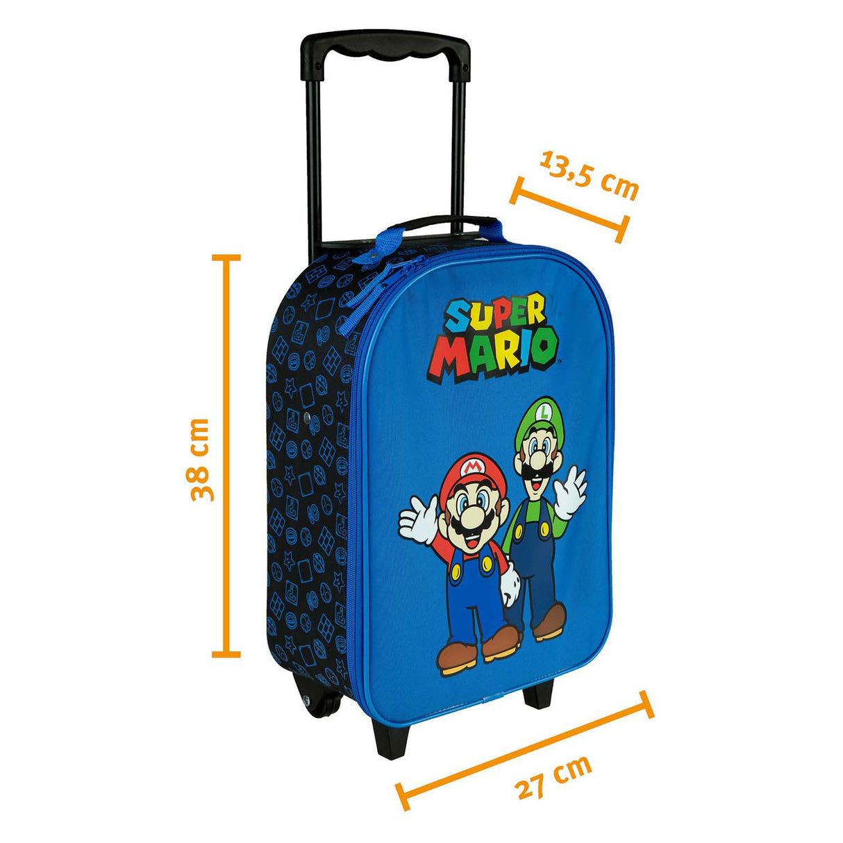 Sotto copertura del carrello per bambini Super Mario Blauw
