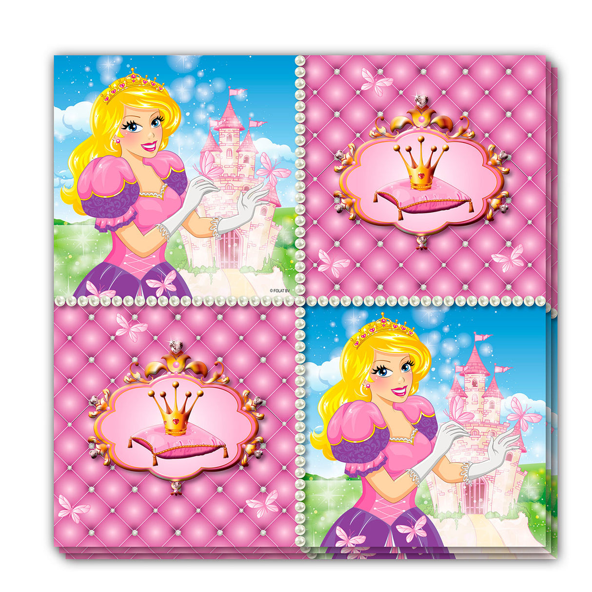 Folat bv Prinzessin Servietten, 16st.