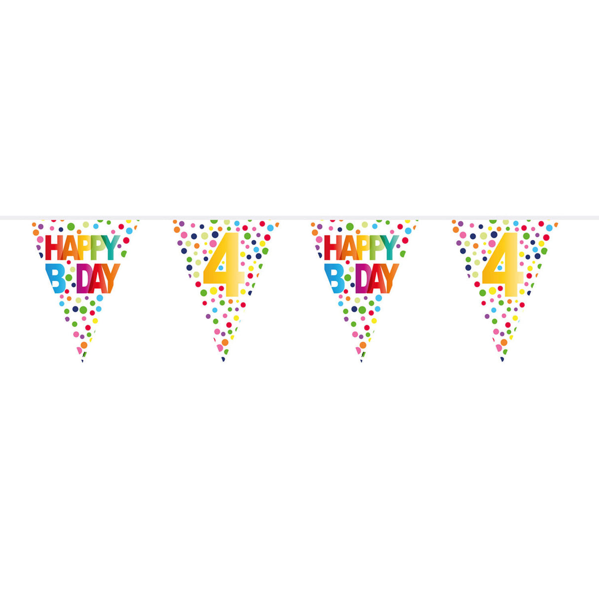 Flag Line Confetti 4 ans, 10mtr.