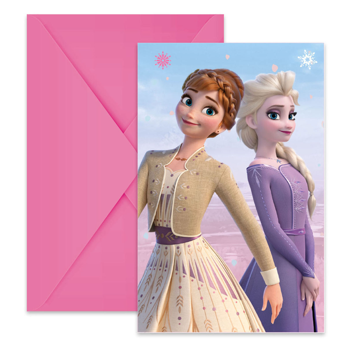Globos invitations and envelopes FSC Frozen 2 Wind Spirit, 6st.