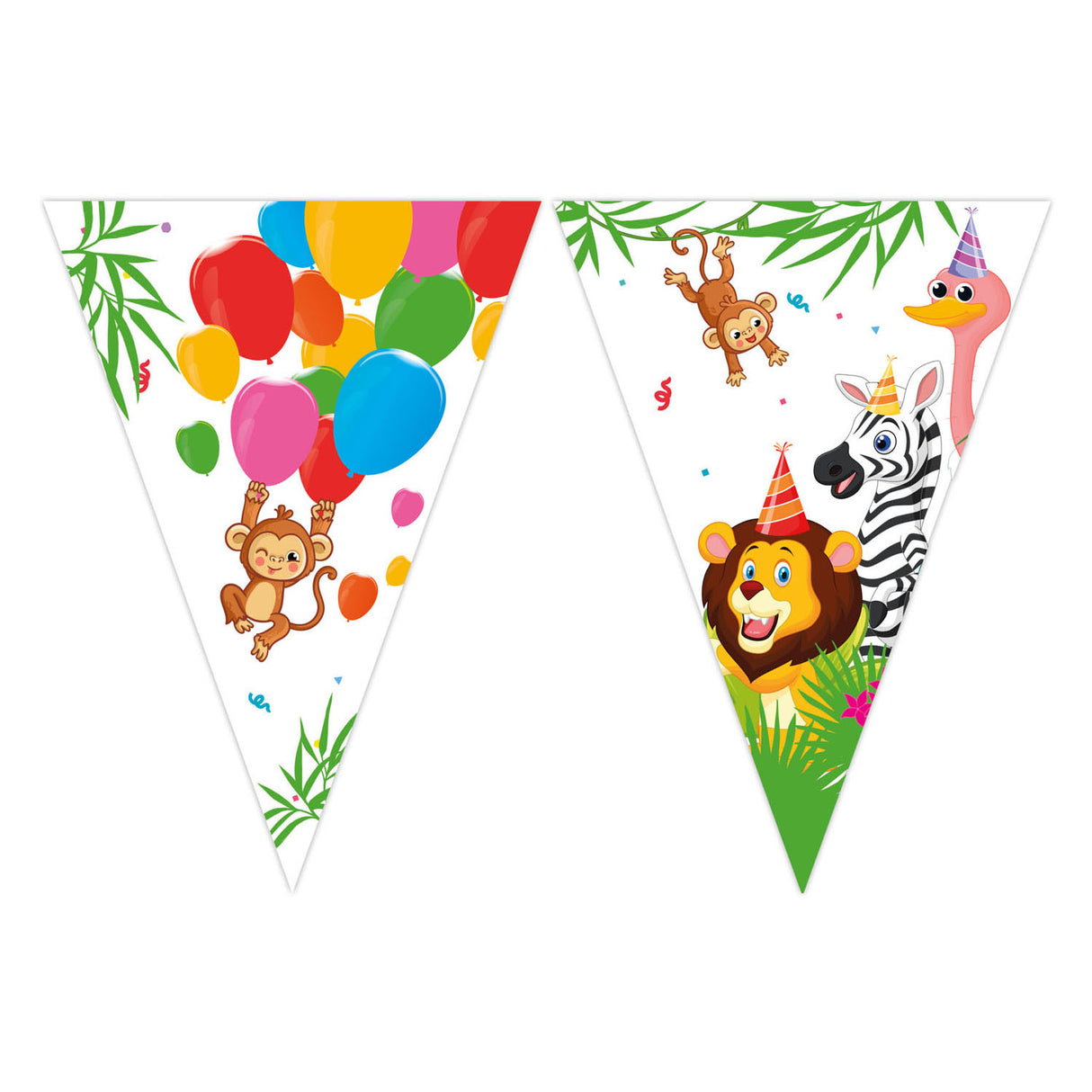 Paper flag line FSC Jungle Balloons. 3mtr.