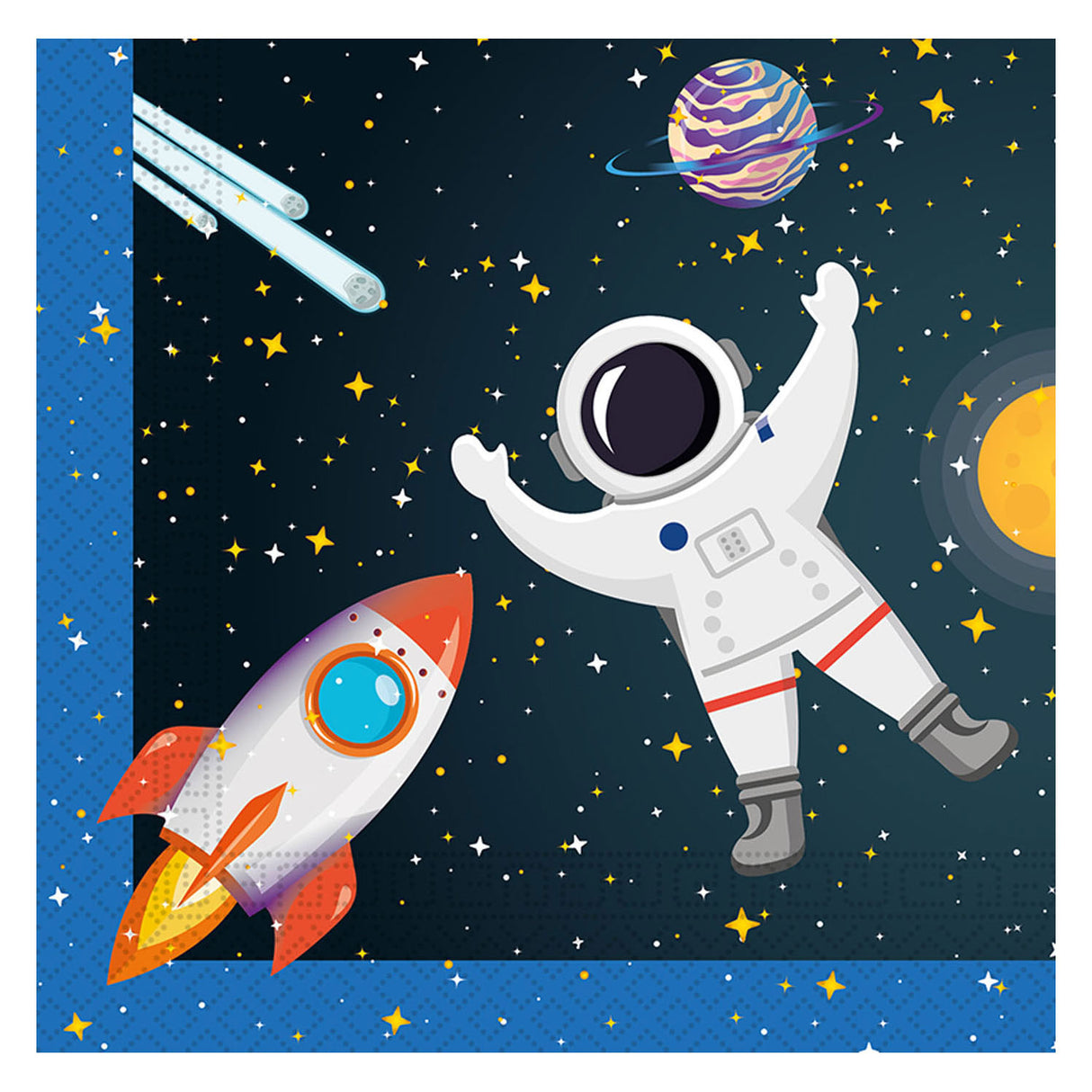 Globos Paper Napkins FSC Rocket Space, 20e.