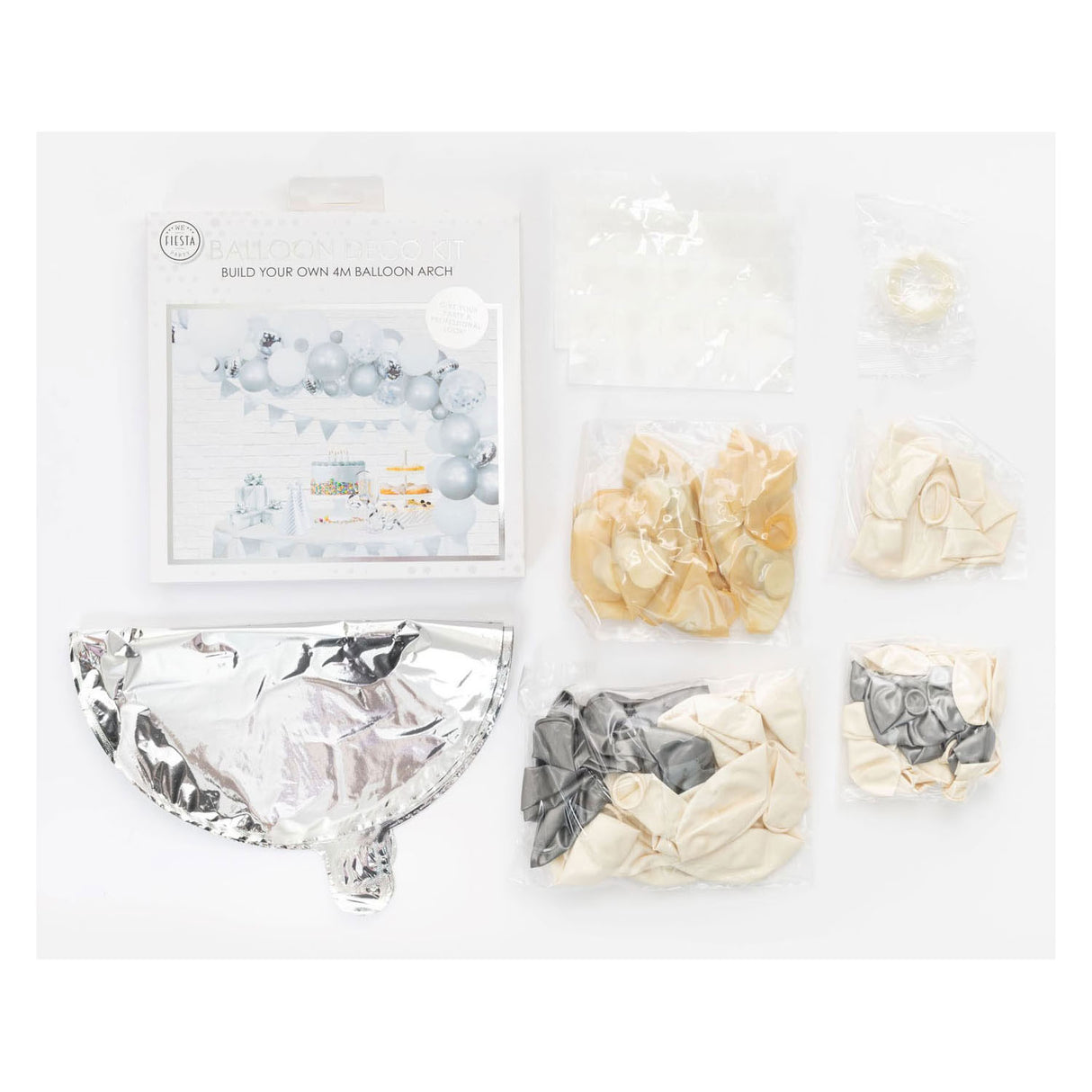 Balloons Bow Set Silver