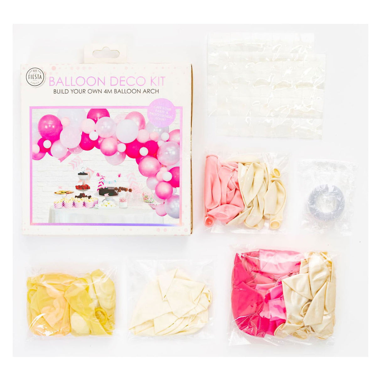 Globos boog set rosa
