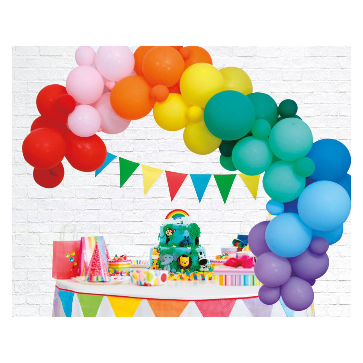 Balloons boog set mavrica
