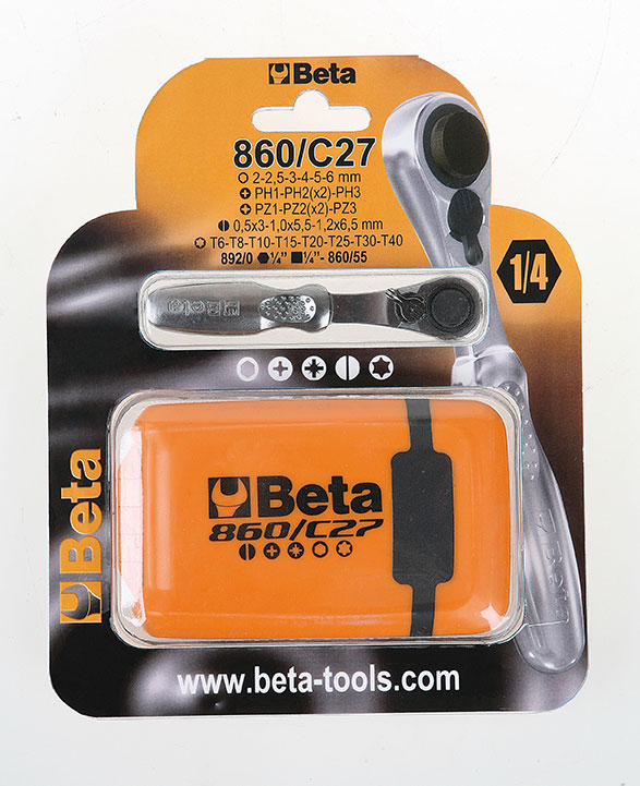 BETA RATEL Key Tools 860 C27 z vijakom bitseta 27 -v škatli
