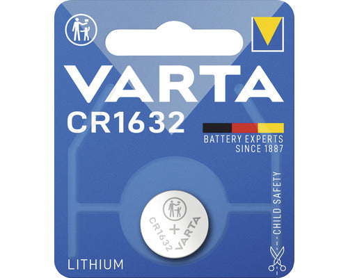 Batterie de cellules de bouton Varta CR1632 Lithium 3V