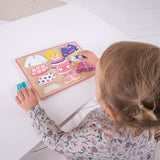 Bigjigs Wooden Dressing Puzzle Girl, 10st.