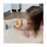 Bigjigs wooden cone game animal figures