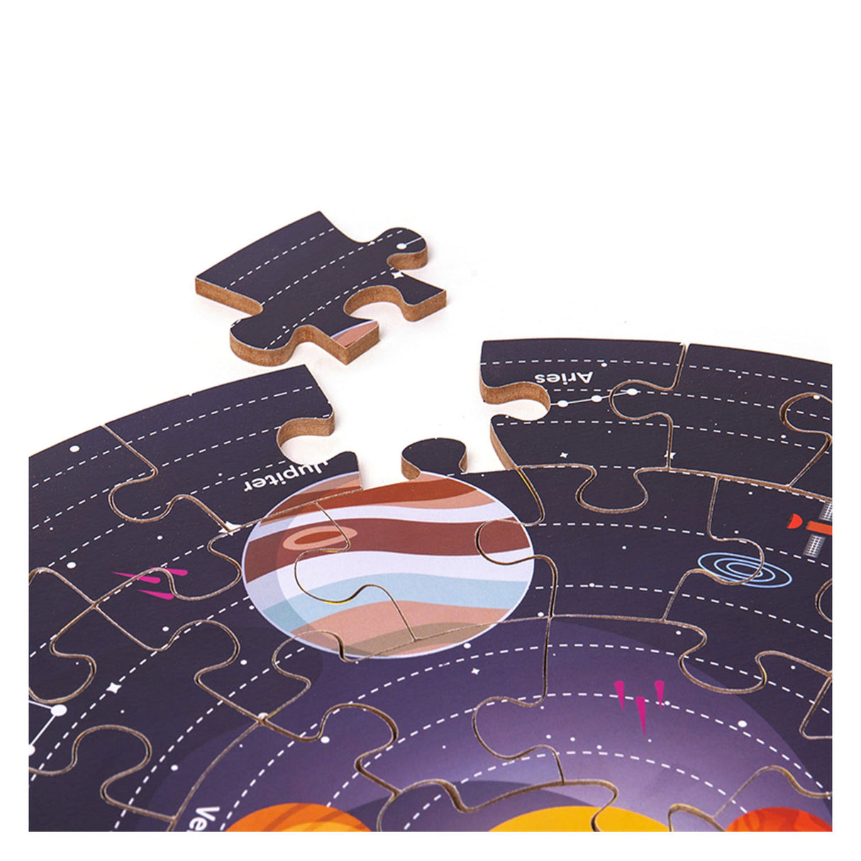 Bigjigs Puzzle Puzzle Solar System Round, 39 cm