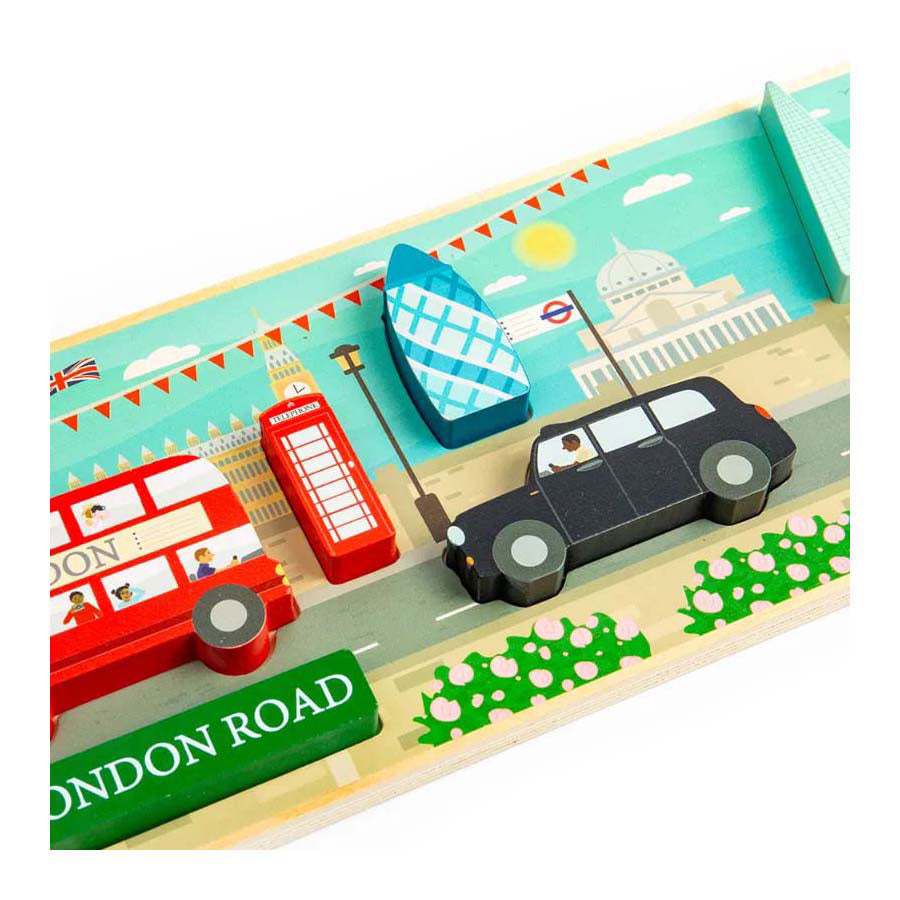 Bigjigs hëlze London chunky Puzzel, 8st.
