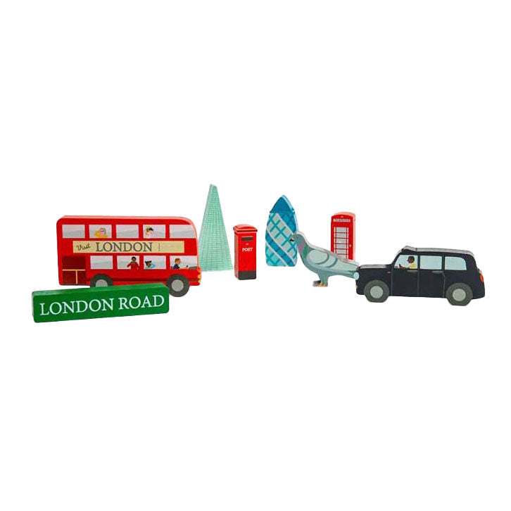 Bigjigs hëlze London chunky Puzzel, 8st.