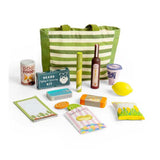 Bigjigs wooden shopping play set, 17dlg.