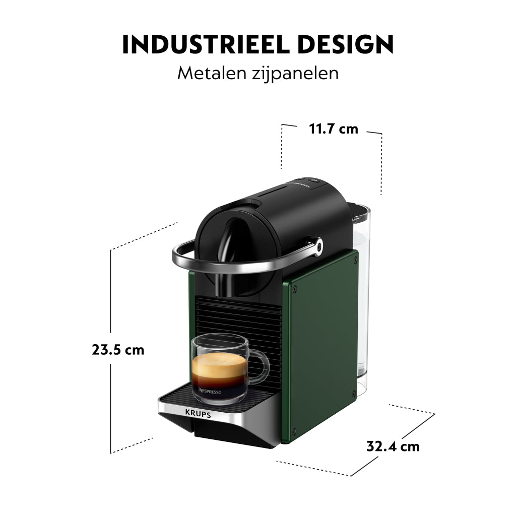 Krups XN3063 Nespresso Pixie Tazza di caffè MACCHINA GREEN scuro
