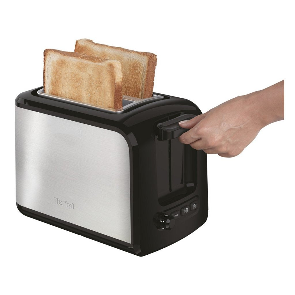 Tefal TT410D Express Toaster 16x26x19 cm 850W Rustfrit stål sort