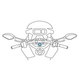 LAMPA Opti-Rohrlenkrohrbestätigung für Motorräder Ø10-13,3 mm