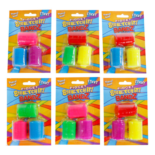 Fidget Sticky Stretch-it Bandz, 3e.