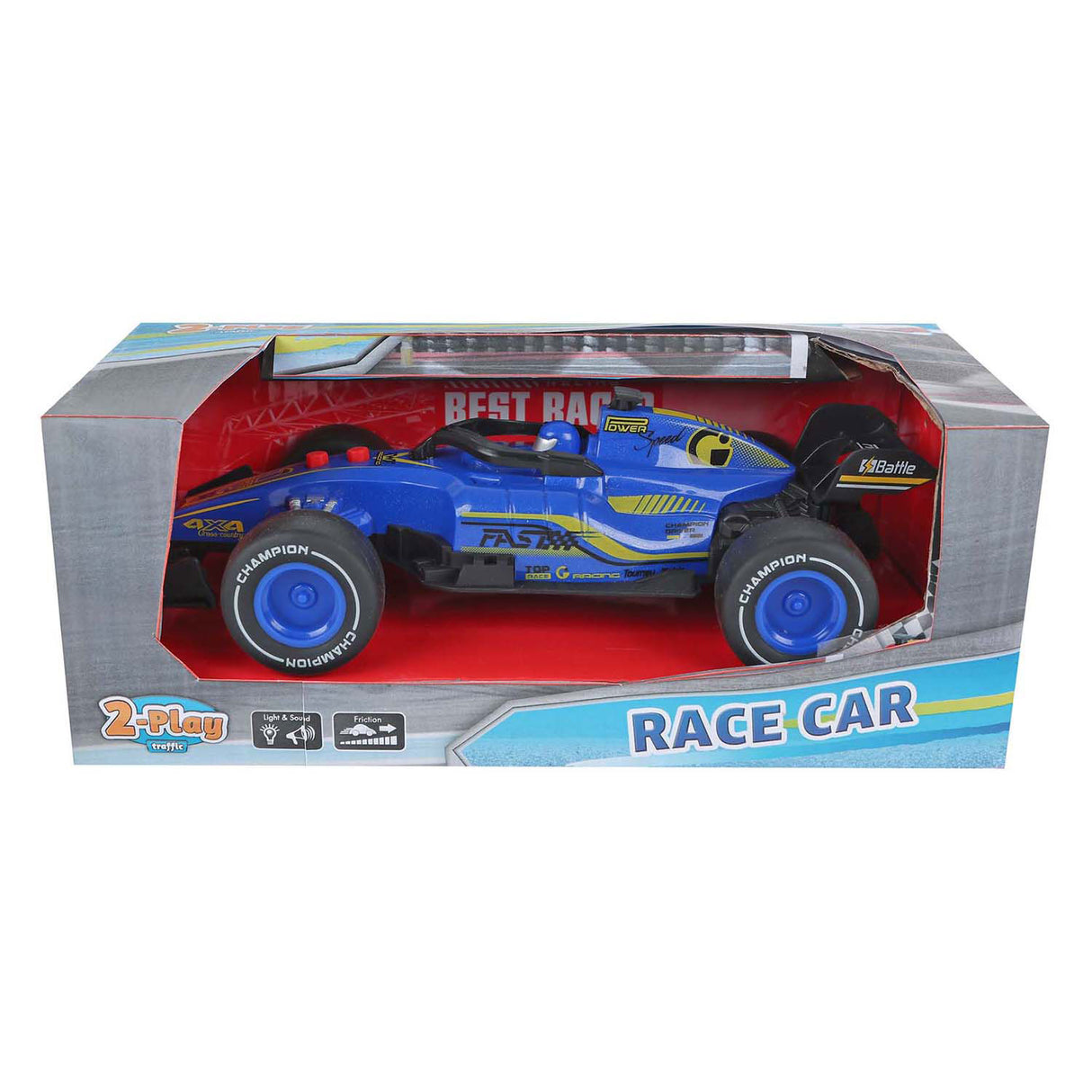 2-Play Formula Race Auto Friction With Light and Sound, 19cm