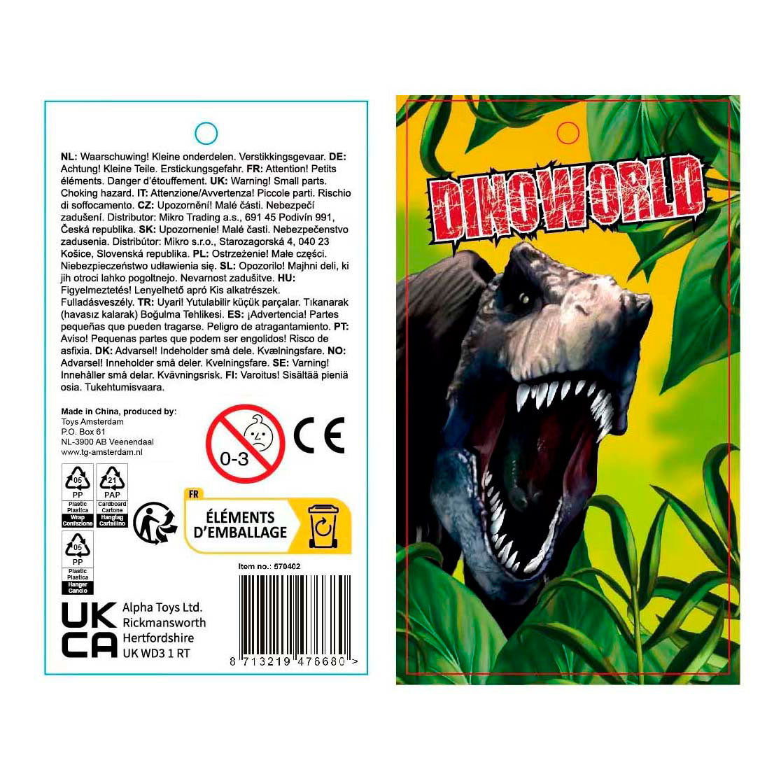 Dinoworld dinosaurus speelset, 19dlg.