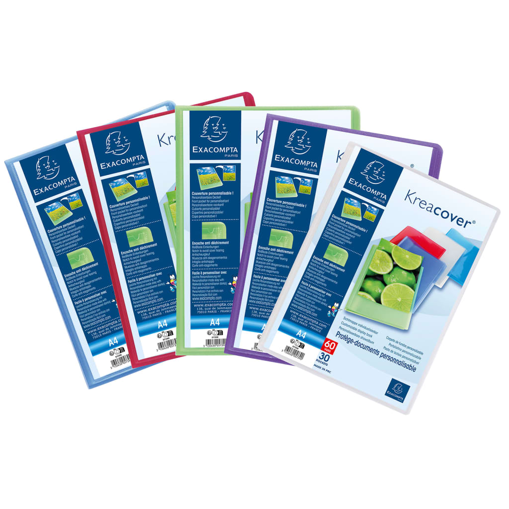 Exacompta Exacompta portfolio folders kreacover 12 st A4 30 subjects pp