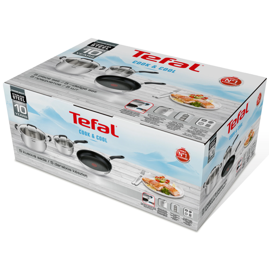 Tefal kokekar TEFAL KOOK PAN SET 3-delt