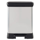 Curver Pedal bin deco duo 10+18 l stříbrné barvy