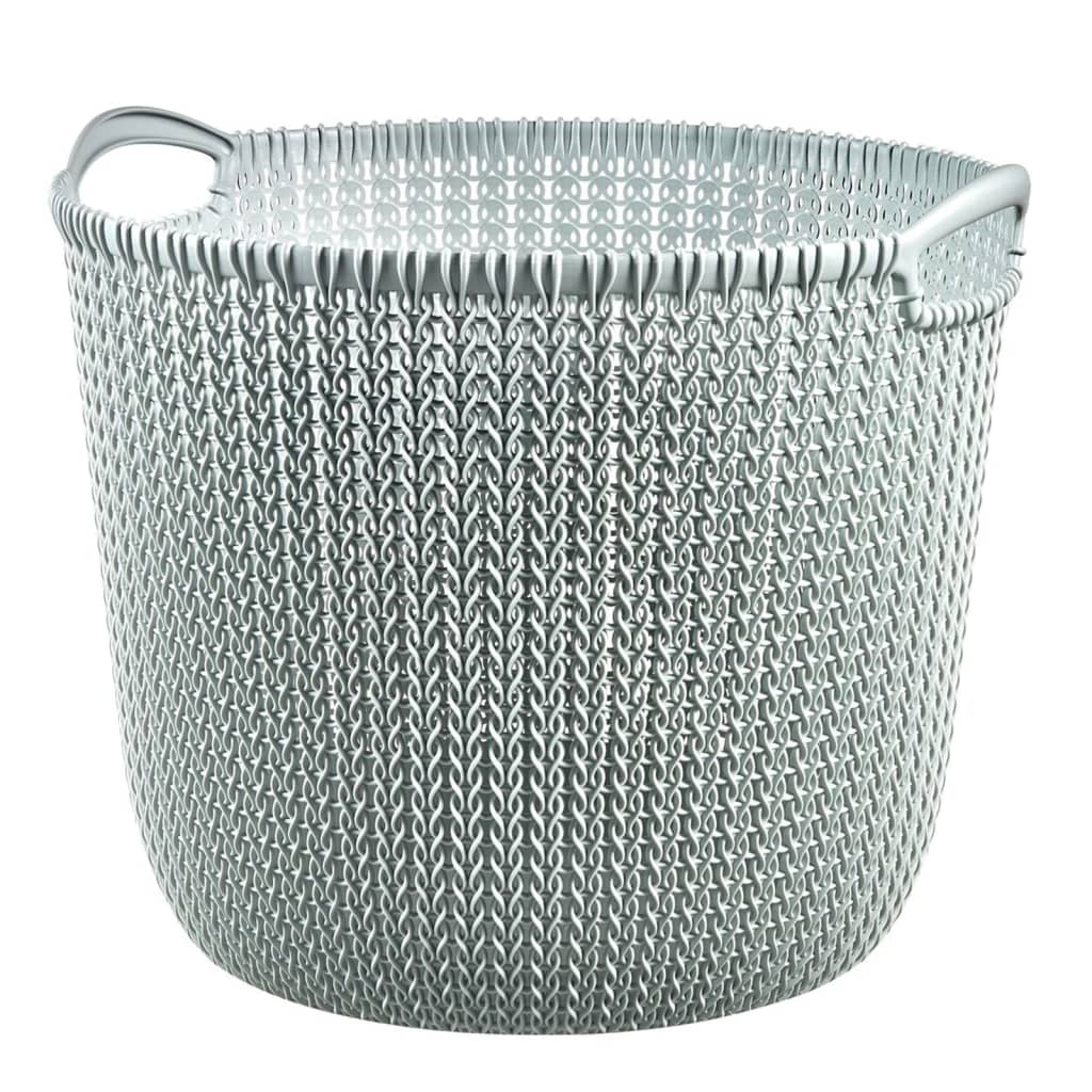 Curver opbergmand knit rond l 30 l mistblauw