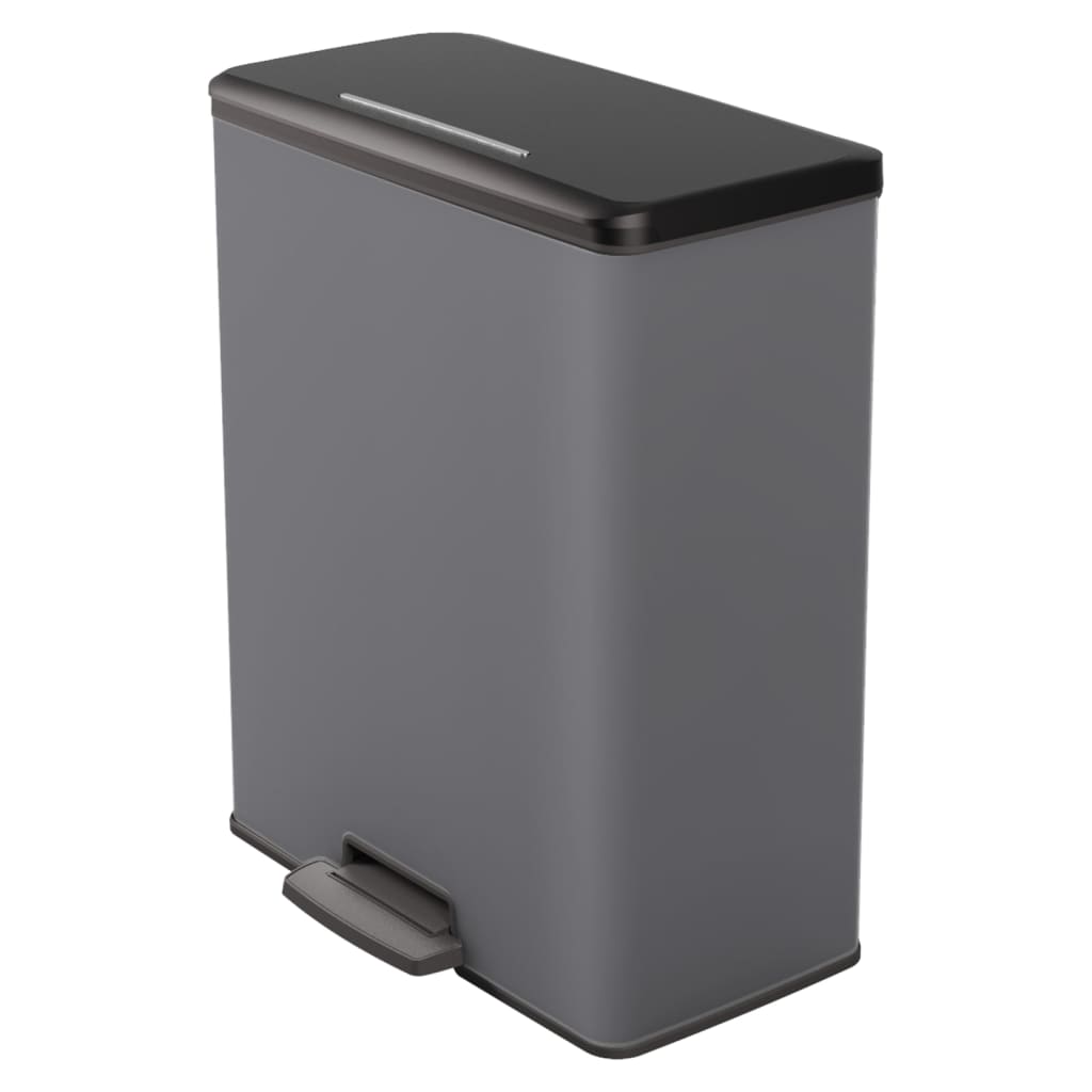 Curver Pedal Bin Deco Rectangular 65 L chlazení šedé