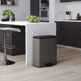 Curver Pedal Bin Deco Rectangular 65 L chlazení šedé