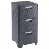 Curver Cofón de cajones Estilo 3x14 L Antracita -Coled