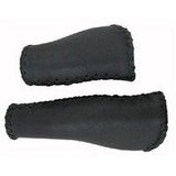 Velo Handle Leather Ergo 92 135mm sort