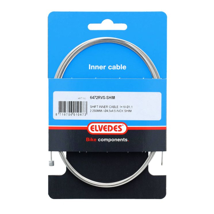 Shimano de câble crétable 2,25 m 1,1 mm 6472 argent