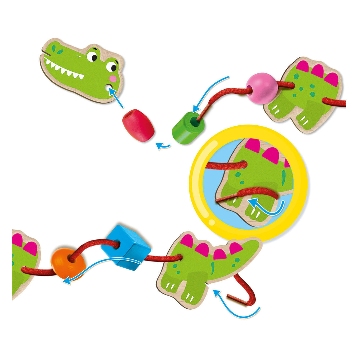SES Dieren string with beads