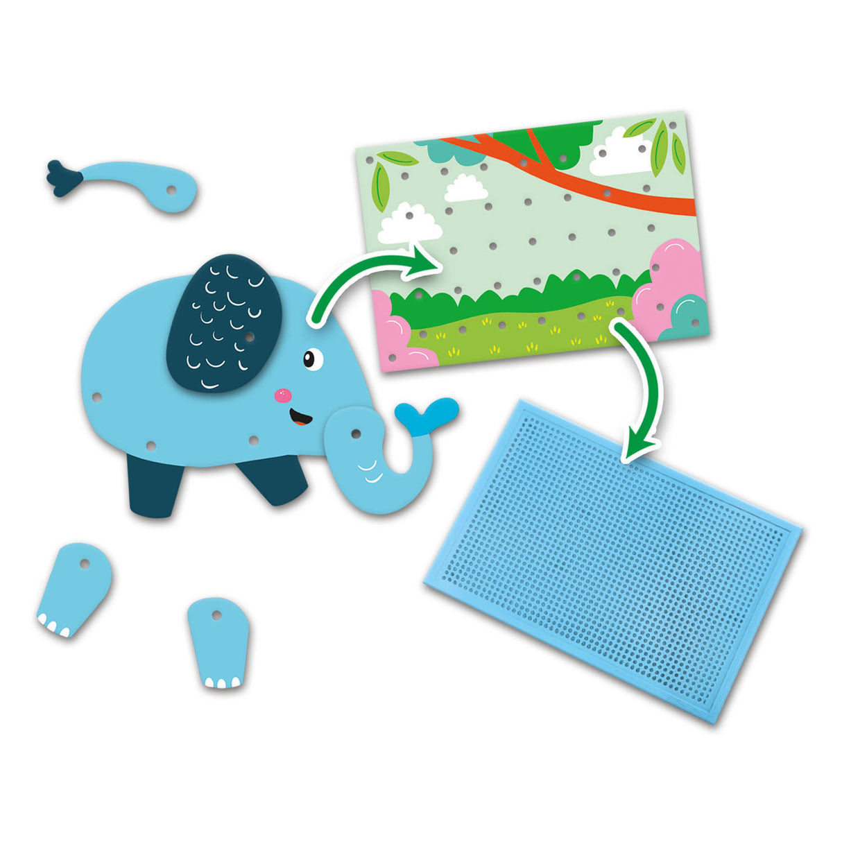 Ses Mosaic Pinboard Animals Puzzles