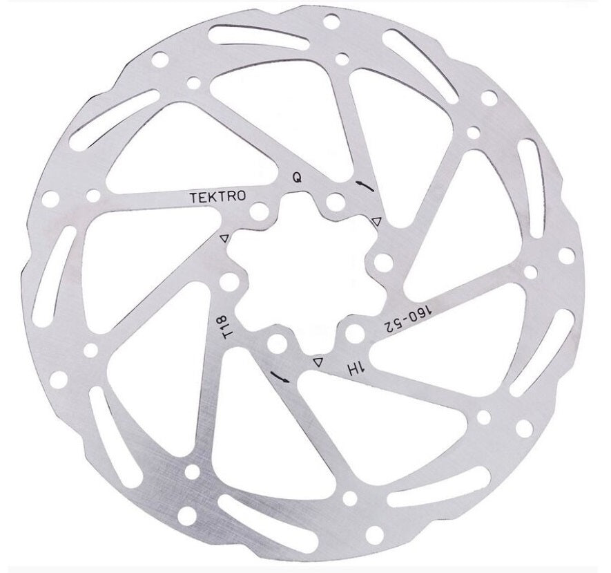 KT Tero Tr180-52 zavor Drav Rotor Ø180mm 1,85 mm 6-točkovni srebro