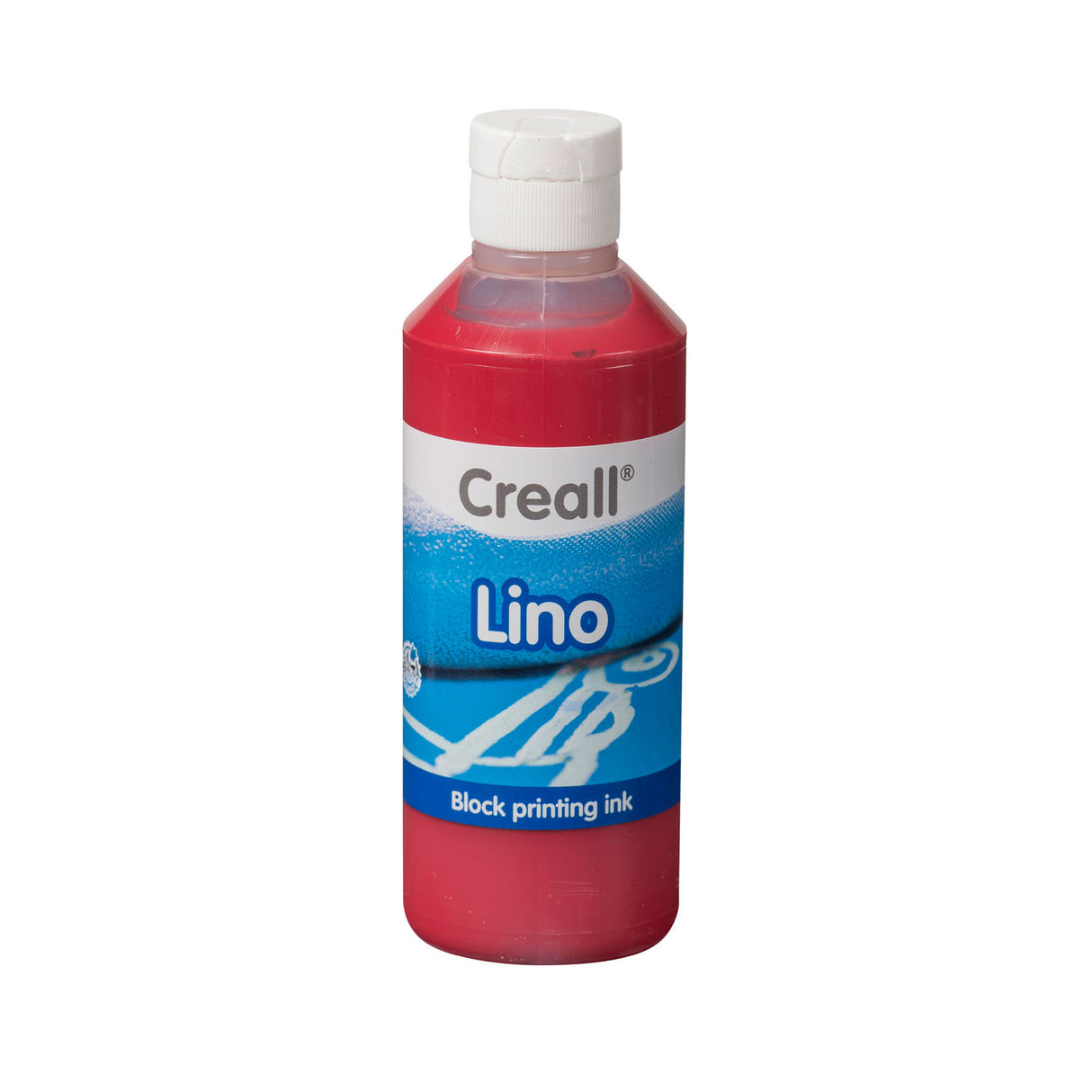 Creall lino blockprint laik tmavě červená, 250 ml,