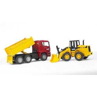 Bruder car truck with shovel