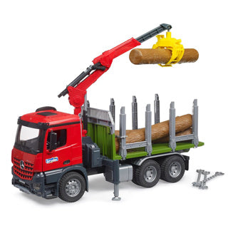 Bruder MB Arocs Holz Camion mat Laden Crane a Grapp