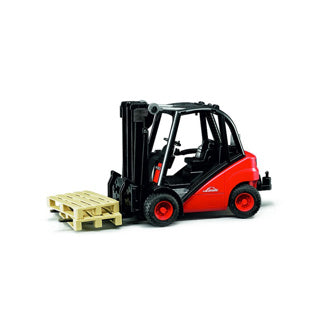 Bruder Linde Fadlift h30d mat Towbar an 2 Paletten