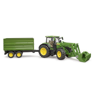 Bruder John Deere 7R 350 med frontlastare och Transportaanha