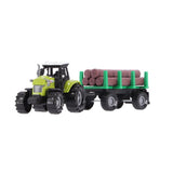 Other brands Tractor + trailer with tree trunks + light and sound
