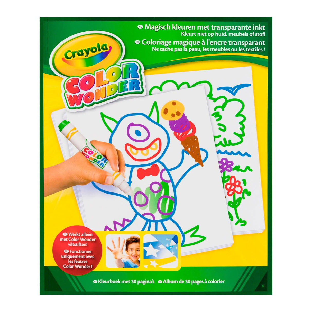 Crayola Color Wonder - Kresba bloku, 30 stránek