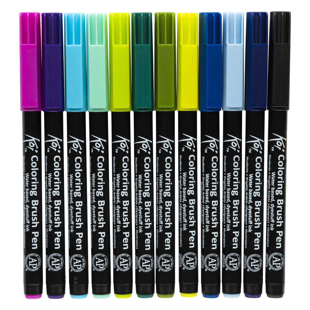Juego de bolígrafo para colorear sakura koi, 24 colores