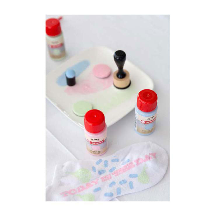 TALENS Art Creation Textile Farbe Pastell 4x50ml